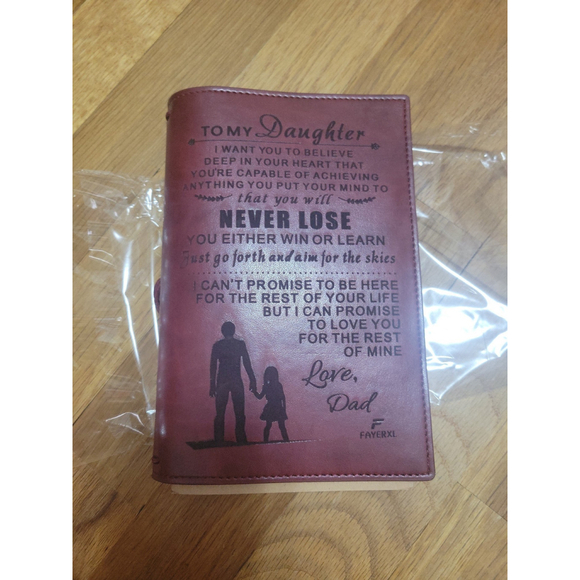 Unbranded Other - To My Daughter Love Dad Leather Writing Journal